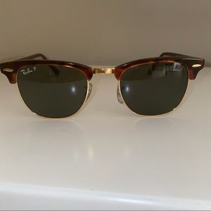 Ray-Ban Sunglasses Clubmaster style, barely worn and in great condition